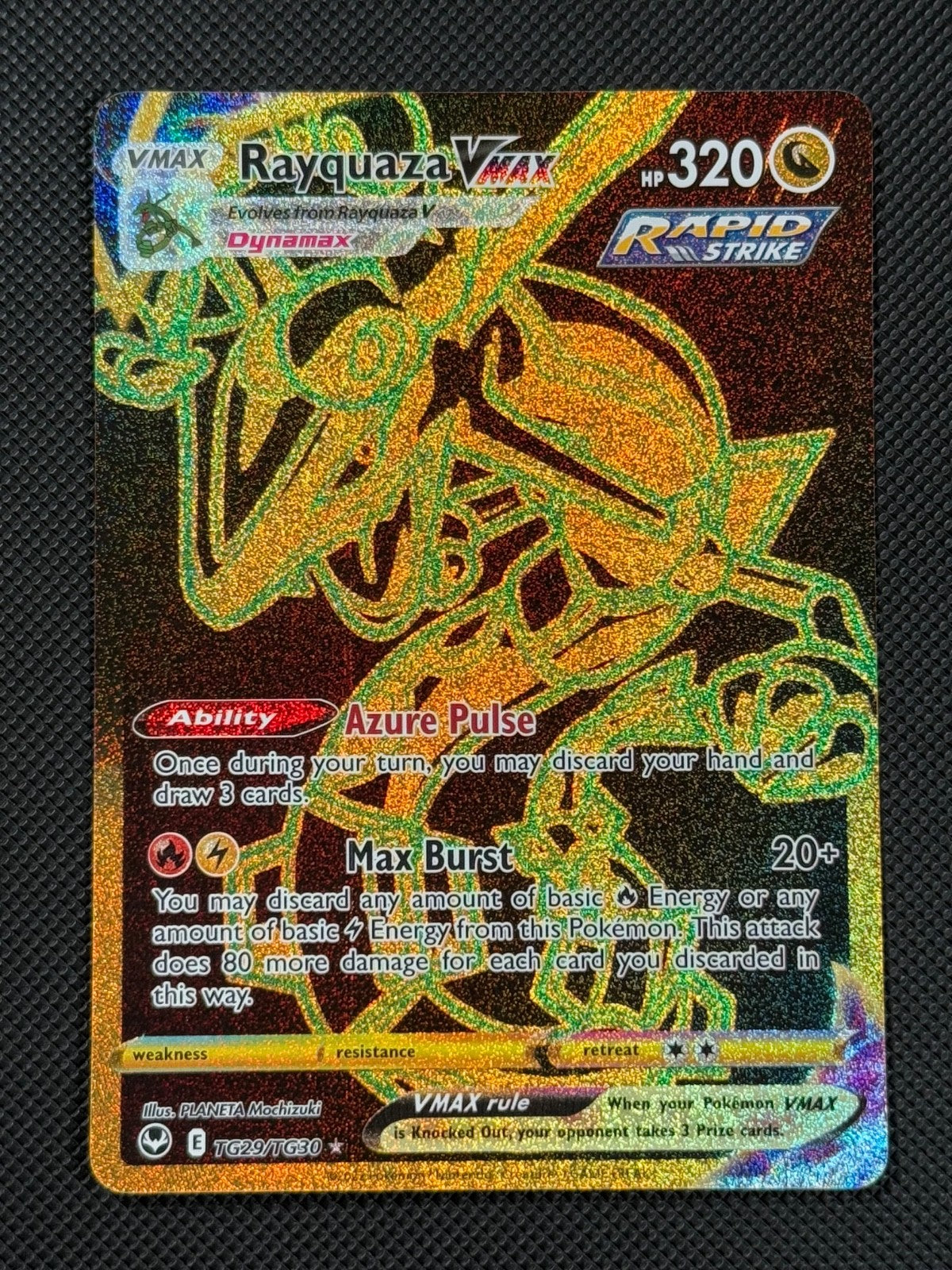 Rayquaza VMAX TG29/TG30 SECRET Pokémon Card SWSH Silver Tempest Holo Rare0