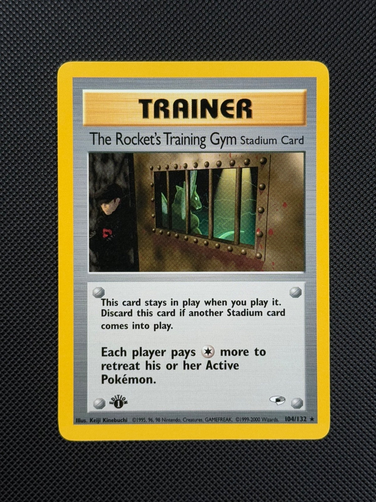 Pokémon Cards The Rocket's Training Gym 104/132 1ST EDITION Gym Heroes WOTC Rare1