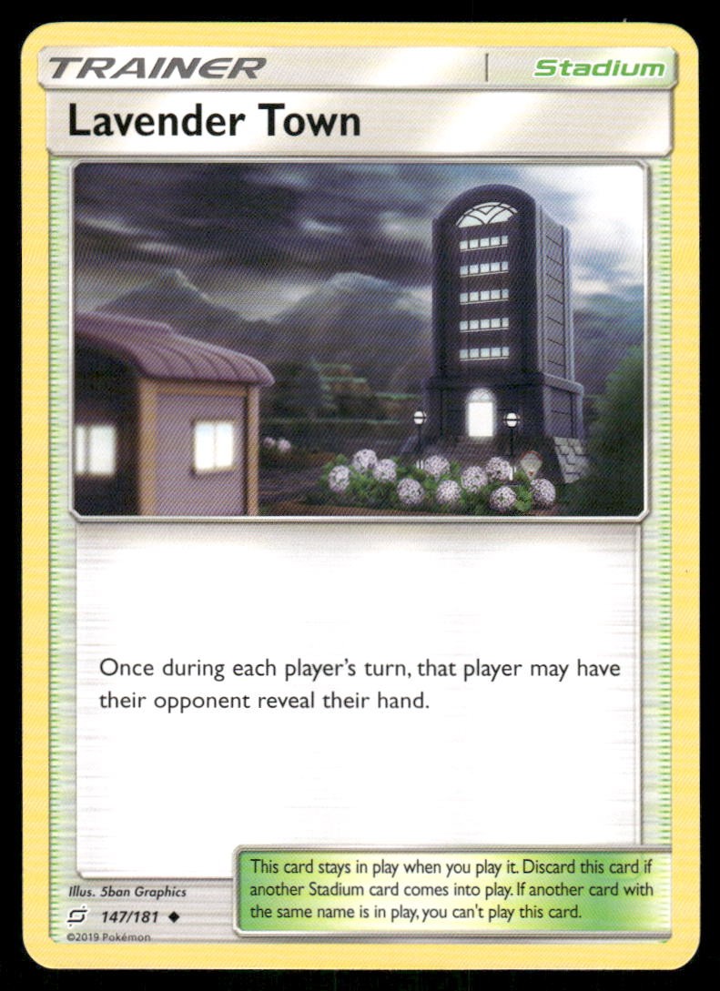 Pokemon Cards Lavender Town 147/181 Team Up Sun & Moon Uncommon NM0