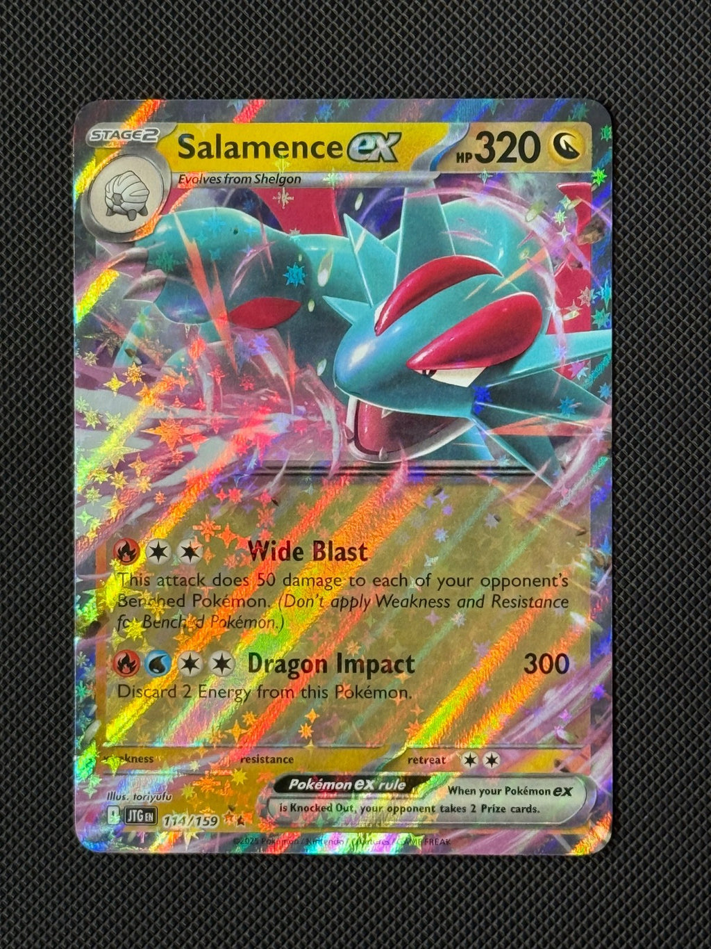 Salamence ex 114/159 Pokémon Card Journey Together NM0