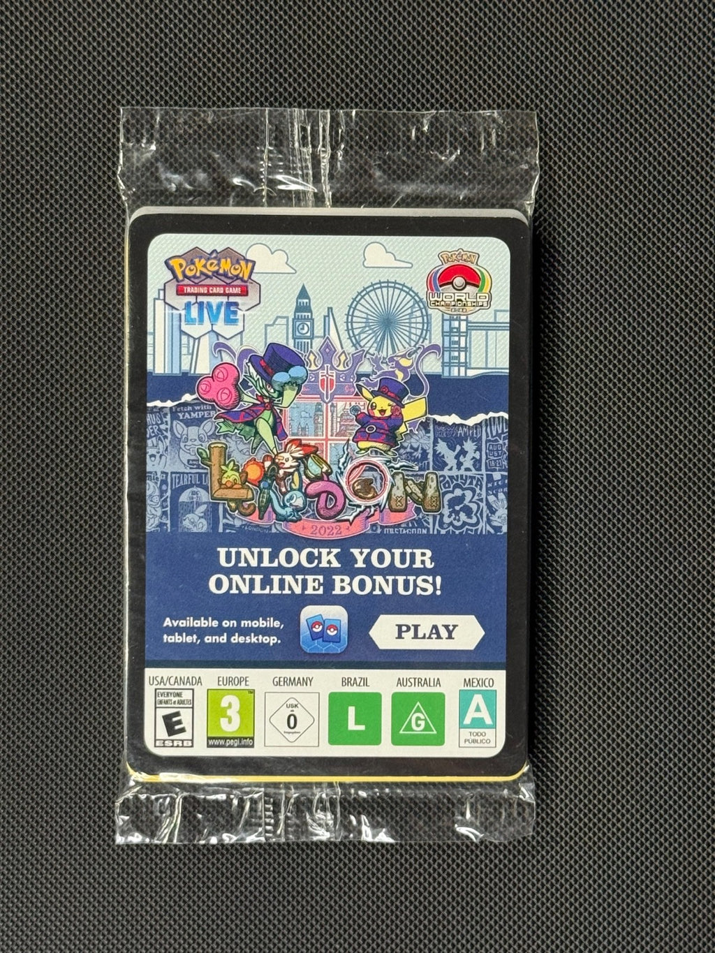 Pokemon World 2022 Championship London SEALED Promo Pack0