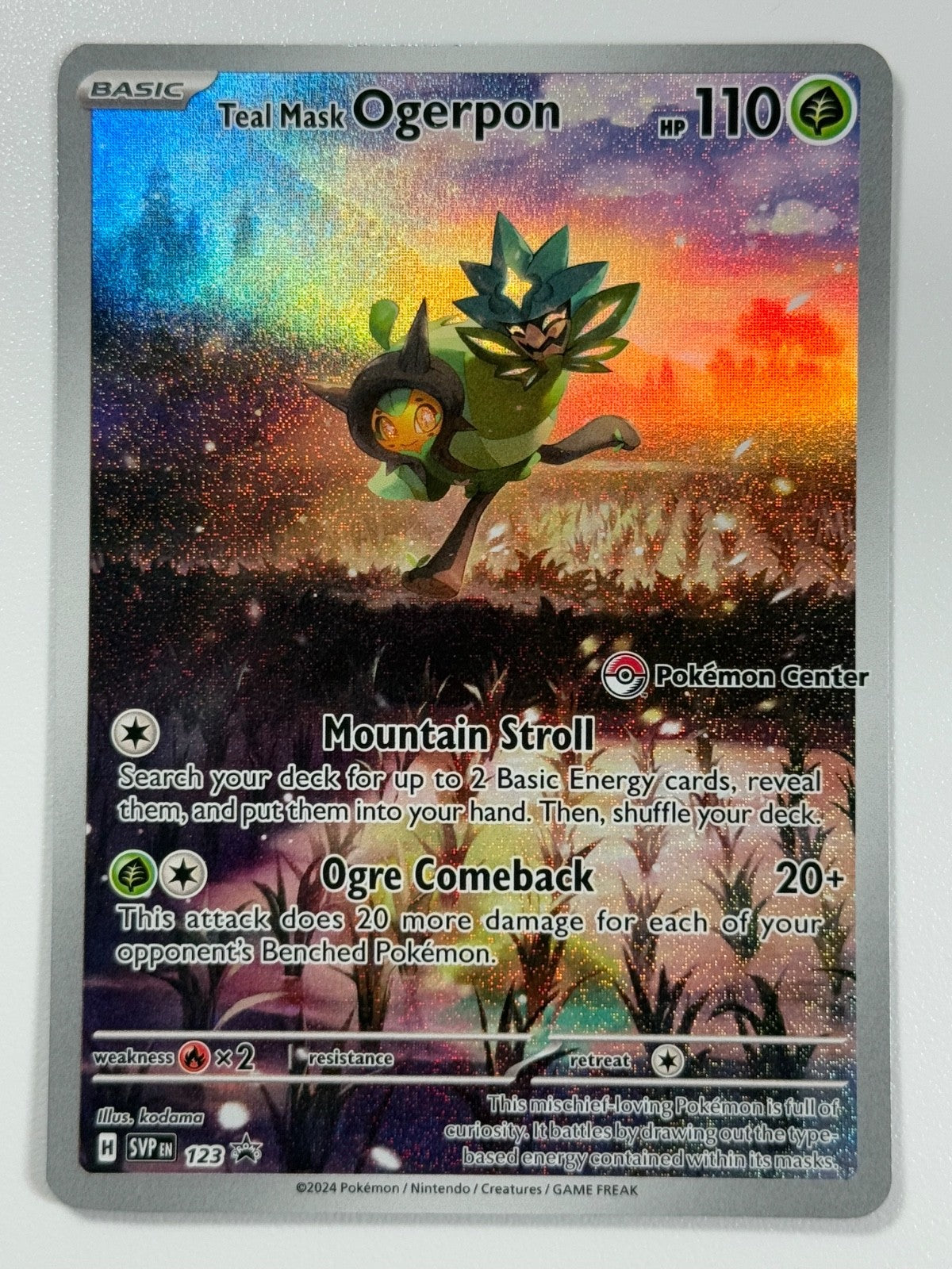 Pokémon Cards Teal Mask SVP 123 Pokemon Center Scarlet & Violet Promo Holo0