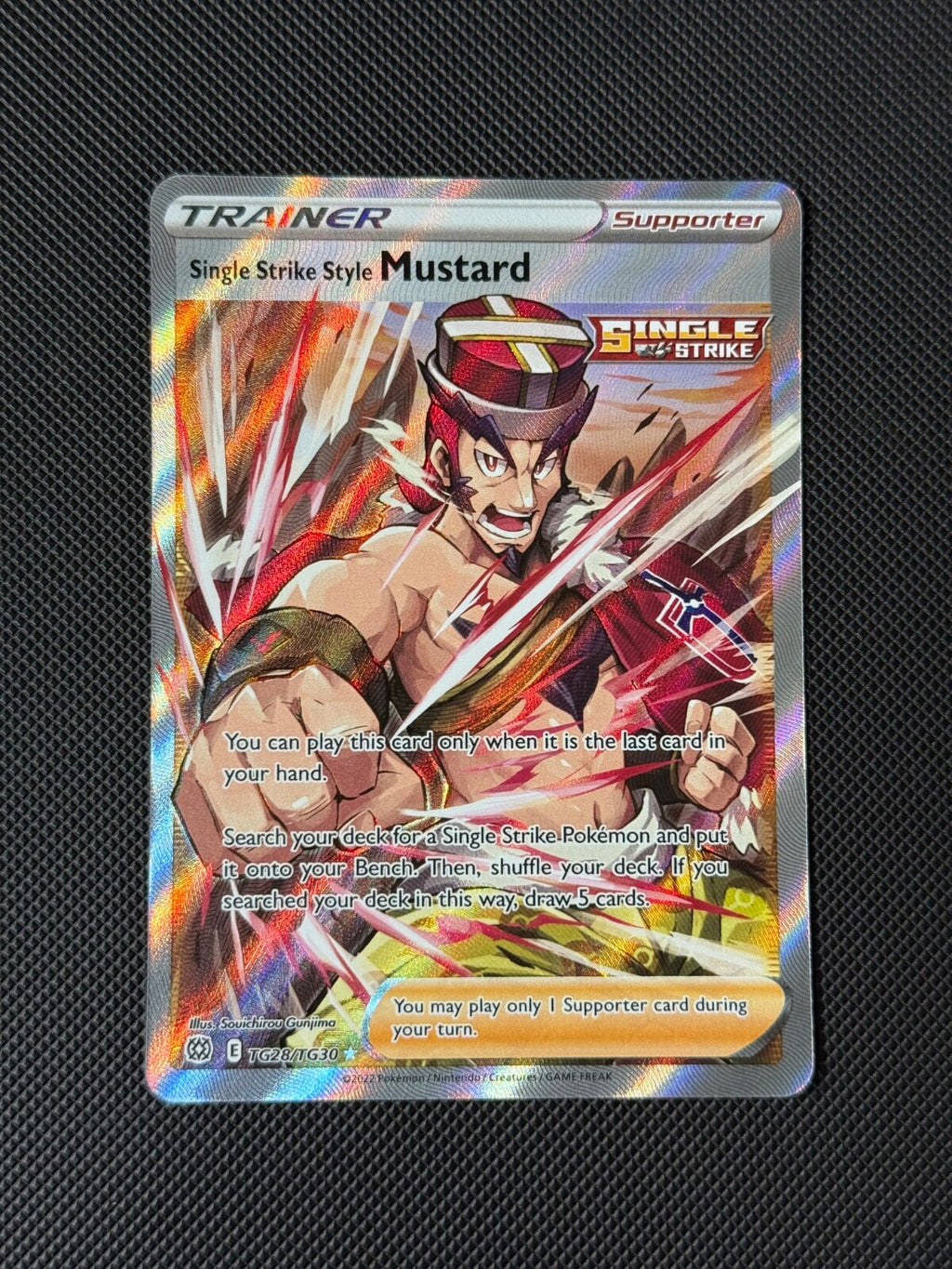 Single Strike Style Mustard Tg28/Tg30 Pokémon Card Swsh09 Brilliant Stars NM0