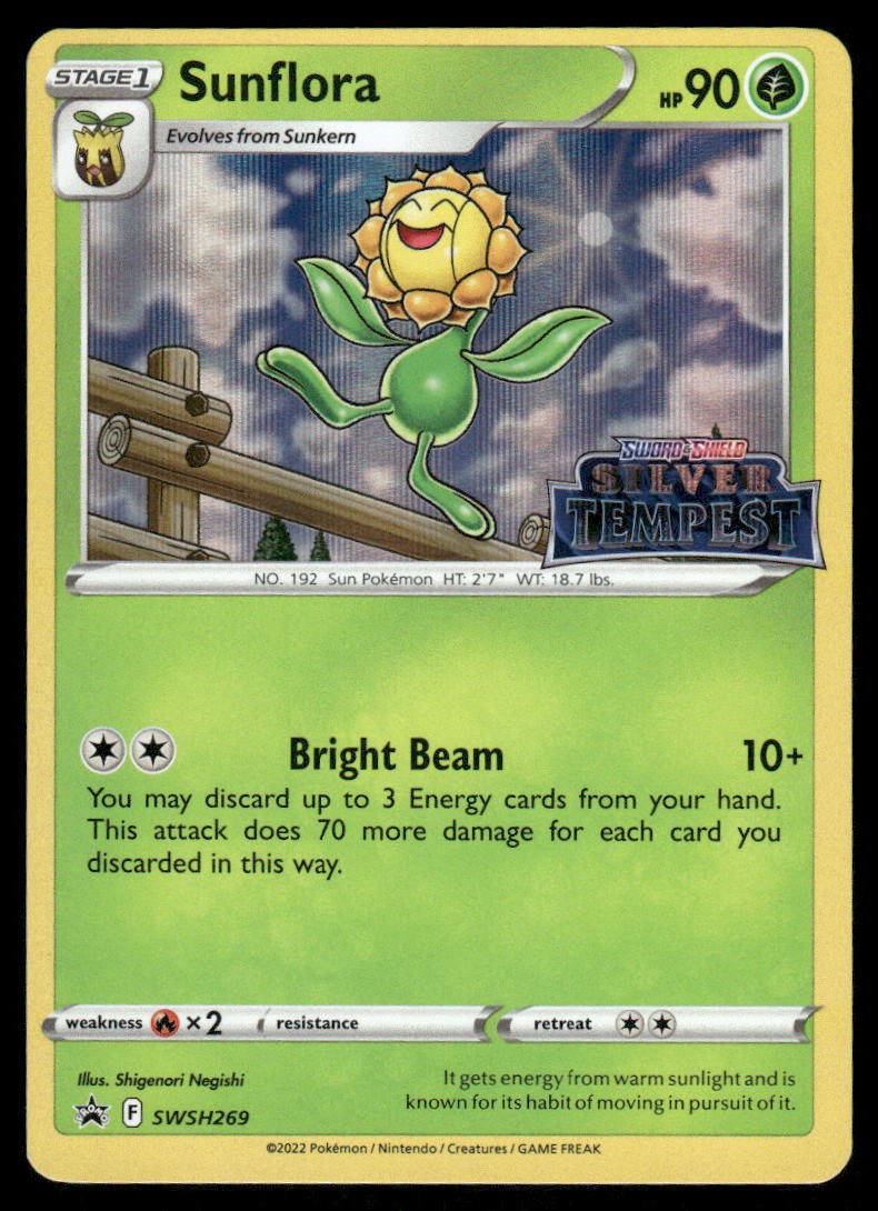 Pokemon Cards Sunflora SWSH269 SWSH Black Star Promo LP0