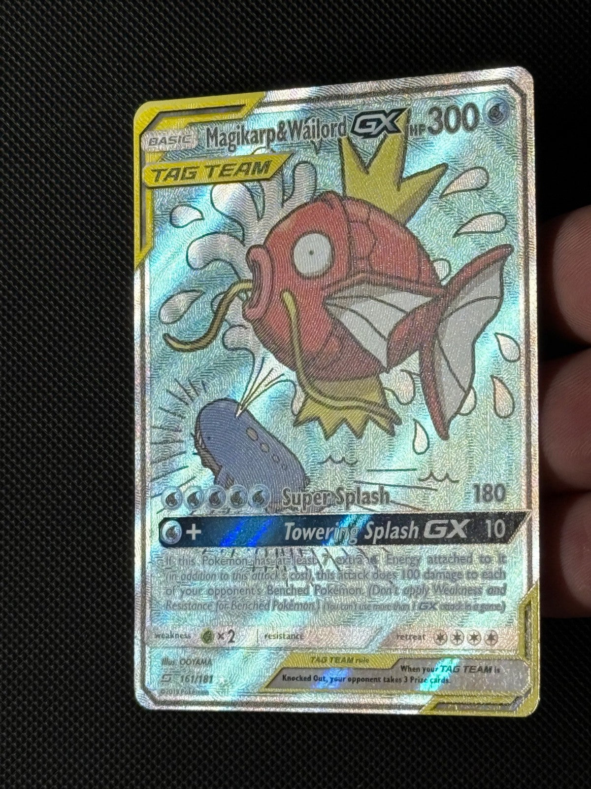 Magikarp & Warlord GX 161/181 Pokémon Card Sun & Moon Team Up Tag Team3