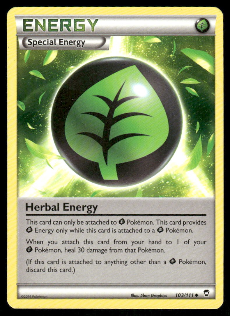 Pokemon Cards Herbal Energy 103/111 Furious Fists Uncommon LP0