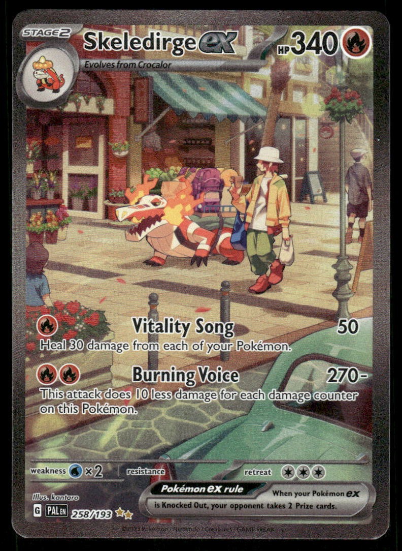 Pokemon Cards Skeledirge ex 258/193 Paldea Evolved SIR NM *20