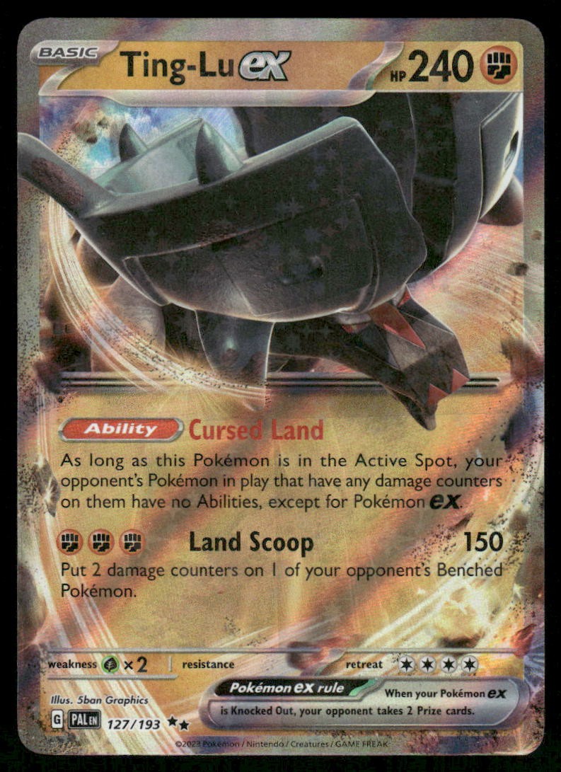 Pokemon Cards TingLu ex 127/193 Paldea Evolved Double Rare NM *10