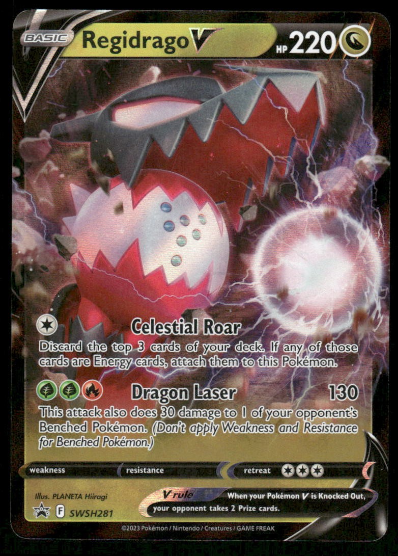 Pokemon Cards Regidrago V SWSH281 SWSH Black Star Promo NM *20