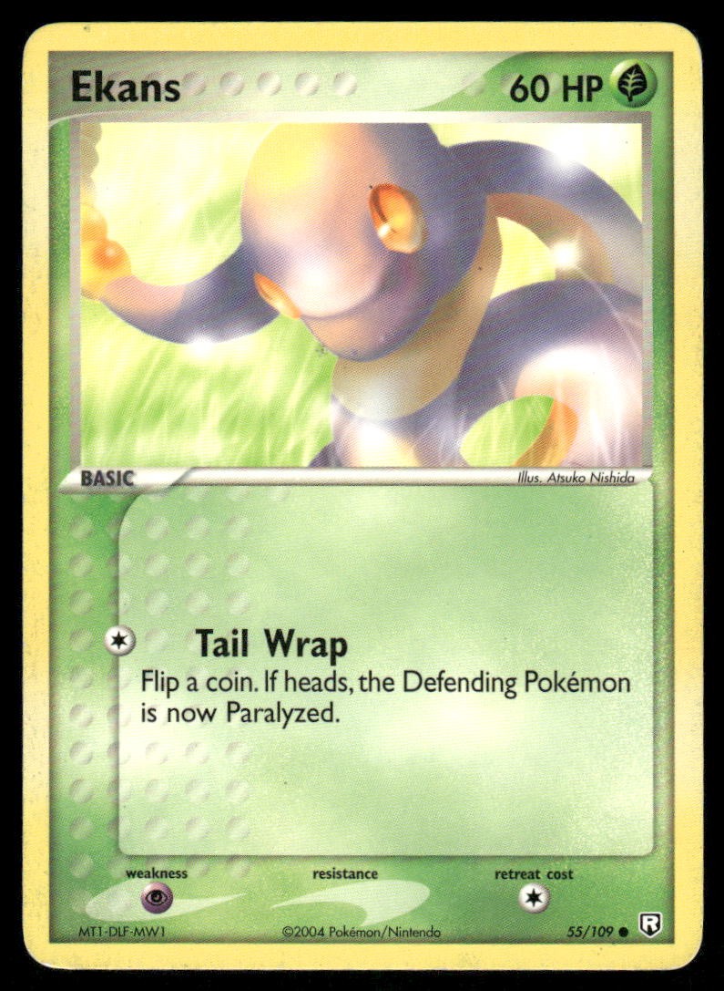 Pokemon Cards Ekans 55/109 Team Rocket Returns Common NM *10