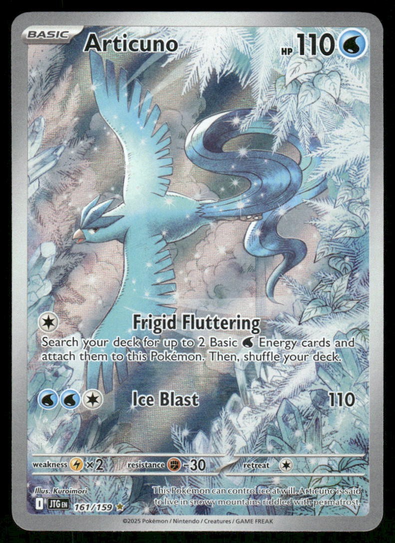 Pokemon Cards Articuno 161/159 Journey Together Illustration Rare NM0