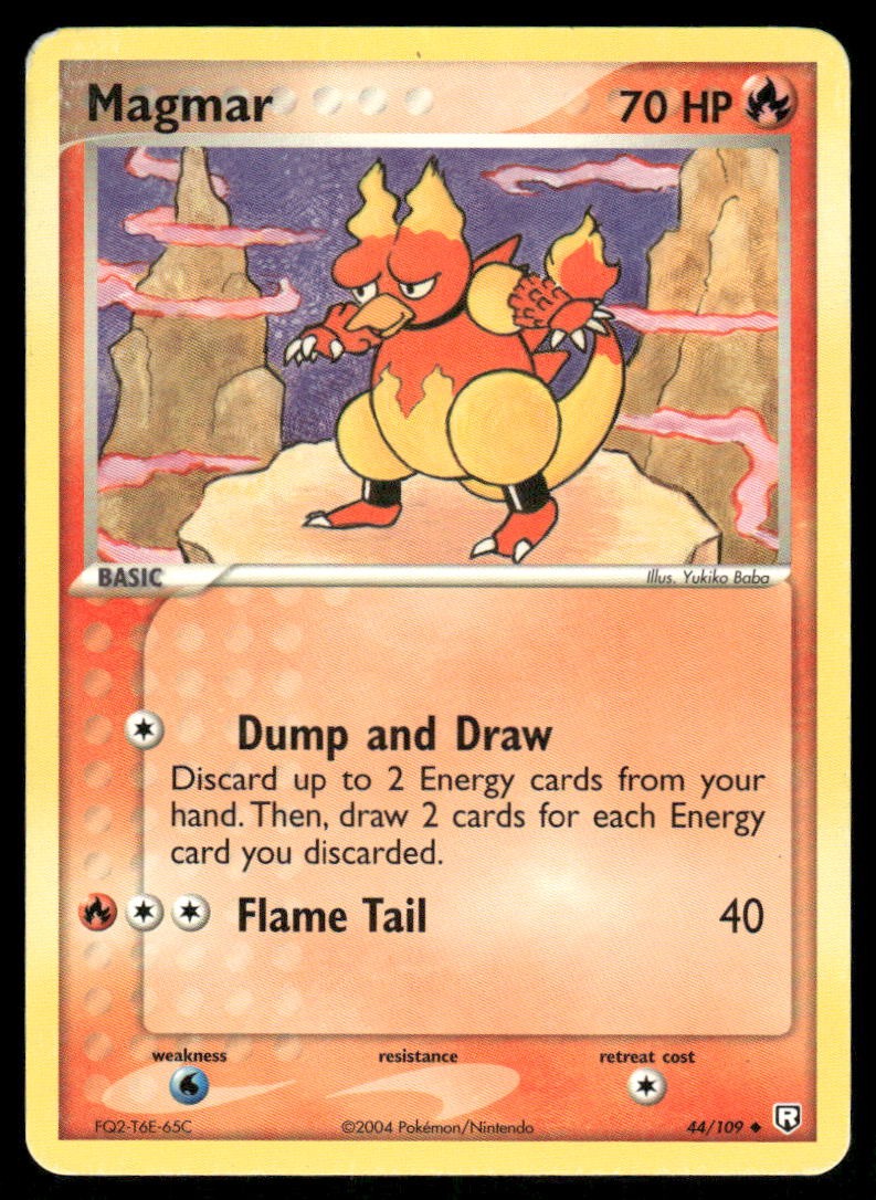 Pokemon Cards Magmar 44/109 Team Rocket Returns Uncommon MP0