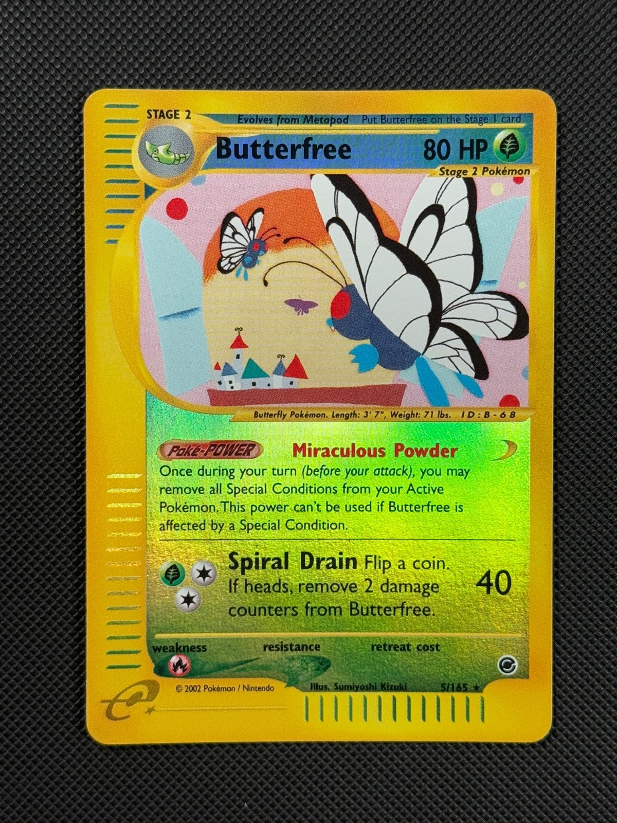 Pokémon Cards Butterfree 5/165 Expedition Base Set WOTC Reverse Holo Rare1