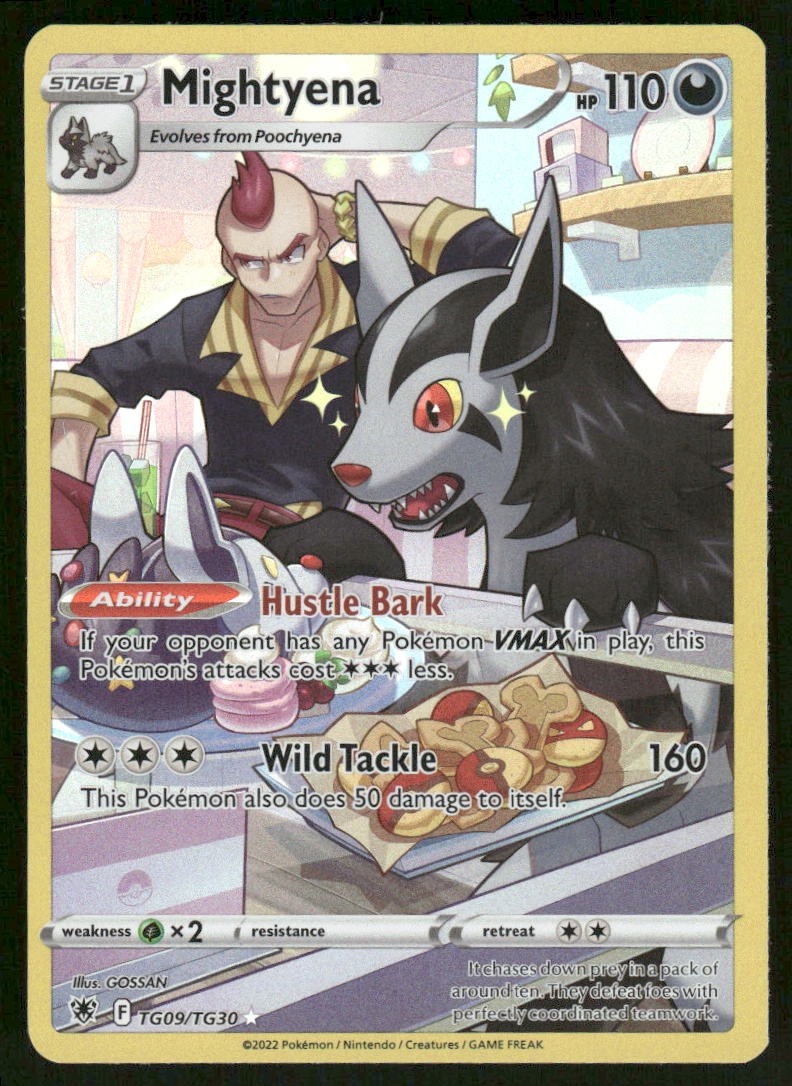 Pokemon Cards Mightyena TG09/TG30 Astral Radiance Trainer Gallery Holo NM0