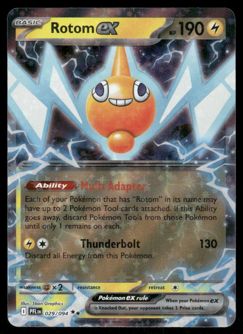 Pokemon Cards Rotom ex 029/094 Phantasmal Flames Double Rare NM *20