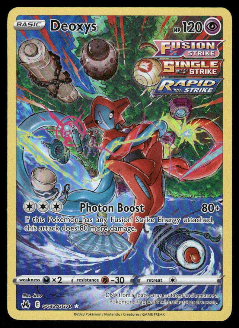 Pokemon Cards Deoxys GG12/GG70 Crown Zenith Galarian Gallery Holo NM *20