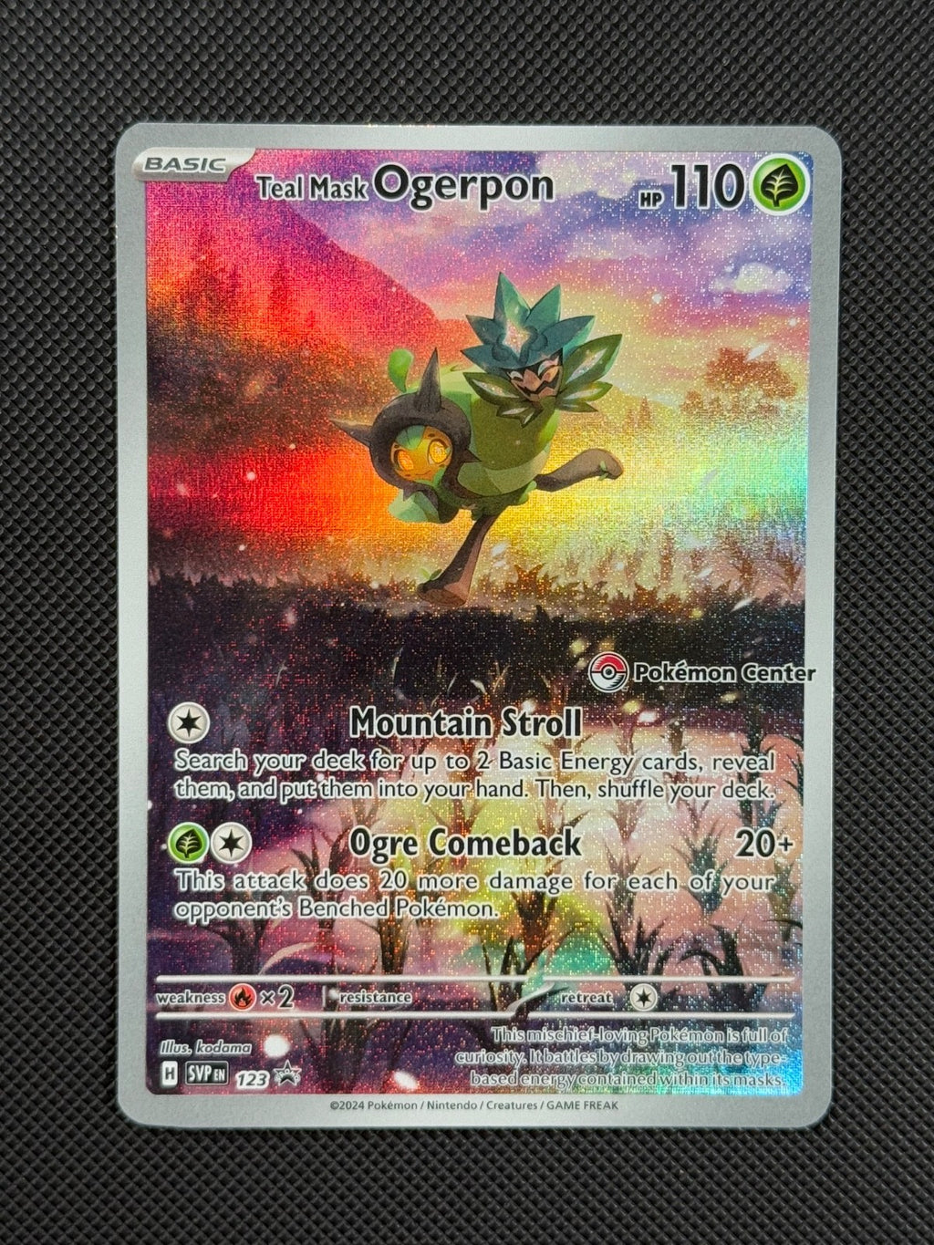 Pokémon Cards Teal Mask SVP 123 Pokemon Center Scarlet & Violet Promo Holo1