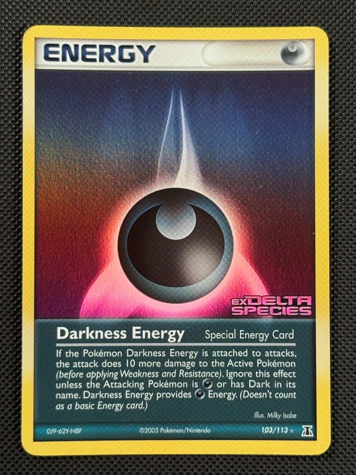 Darkness Energy 103/113 STAMPED Pokémon Card EX Delta Species Reverse Holo Rare 0