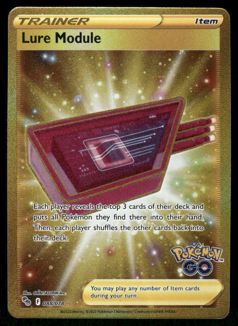 Pokemon Cards Lure Module 088/078 Pokemon GO Secret Rare Full Art NM0