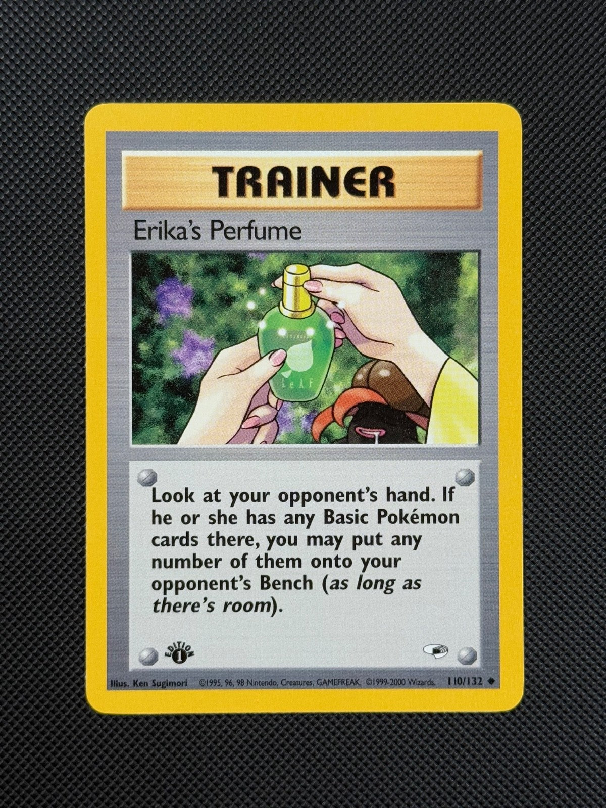 Pokémon Cards Erika's Perfume 110/132 1ST EDITION Gym Heroes WOTC Uncommon1