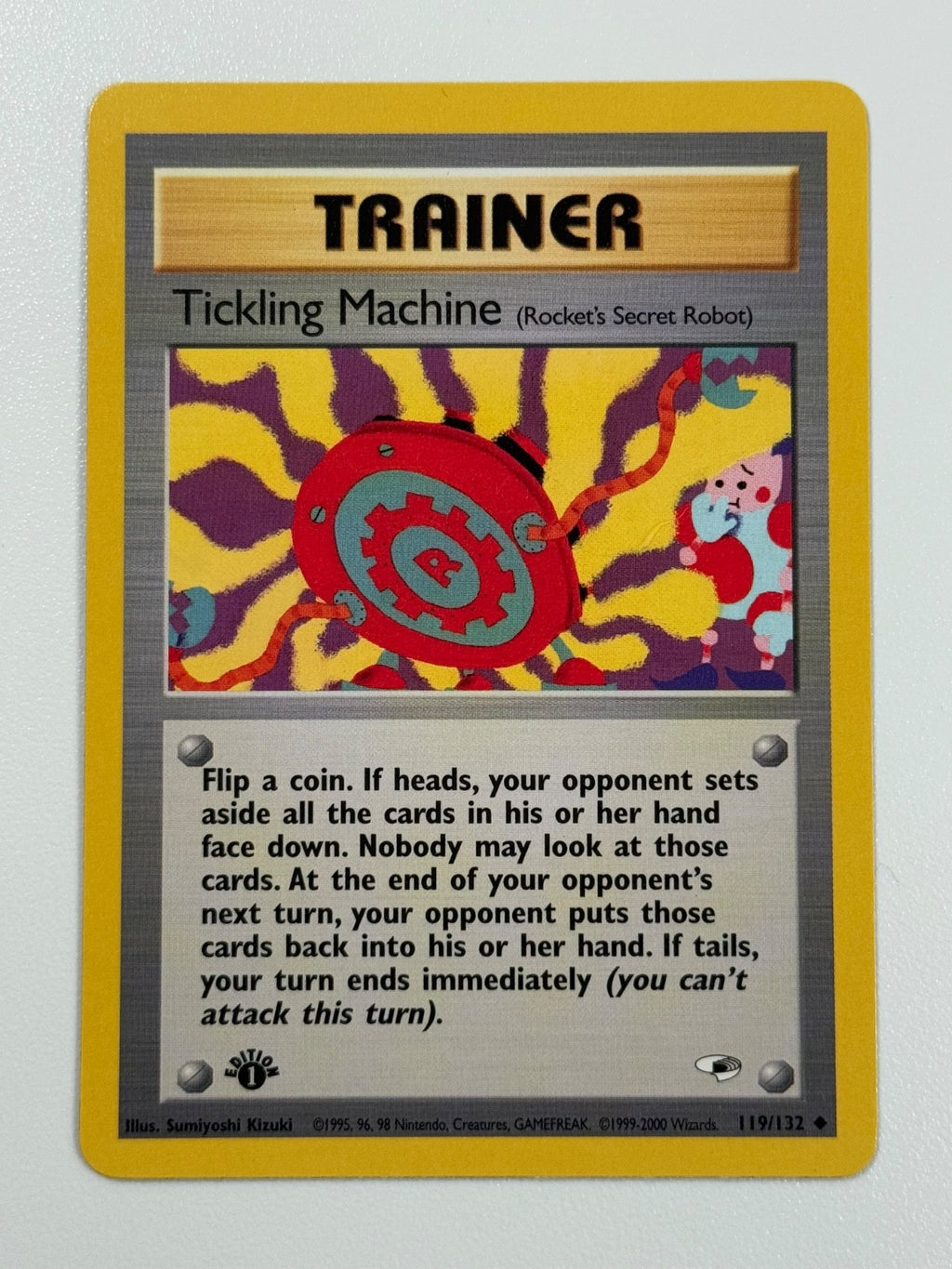 Pokémon Cards Tickling Machine 119/132 1ST EDITION Gym Heroes WOTC Uncommon0
