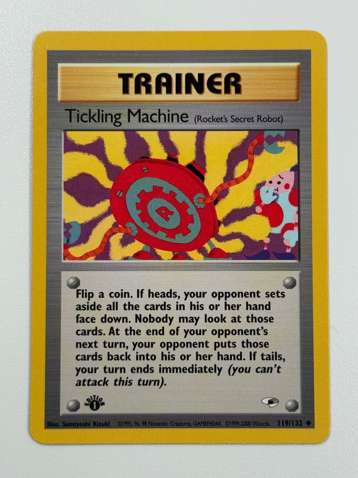 Pokémon Cards Tickling Machine 119/132 1ST EDITION Gym Heroes WOTC Uncommon0