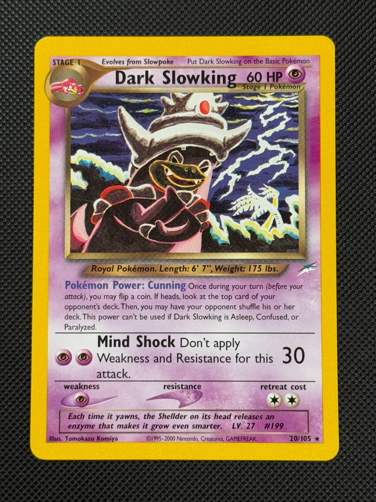 Dark Slowking 20/105 REGULAR Pokémon Card WOTC Neo Destiny Unlimited Rare0