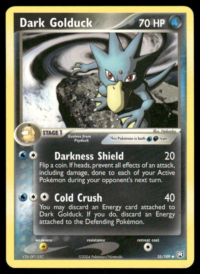 Pokemon Cards Dark Golduck 35/109 Team Rocket Returns Uncommon MP0