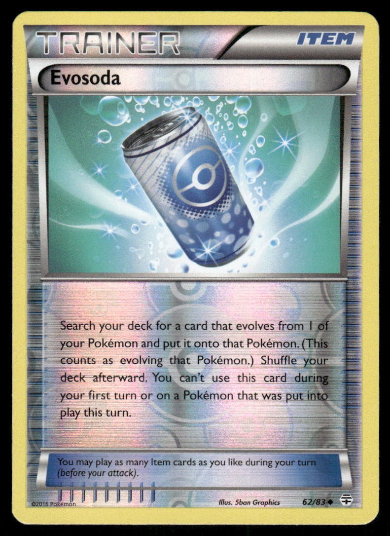 Pokemon Cards Evosoda 62/83 Reverse Holo Generations NM0