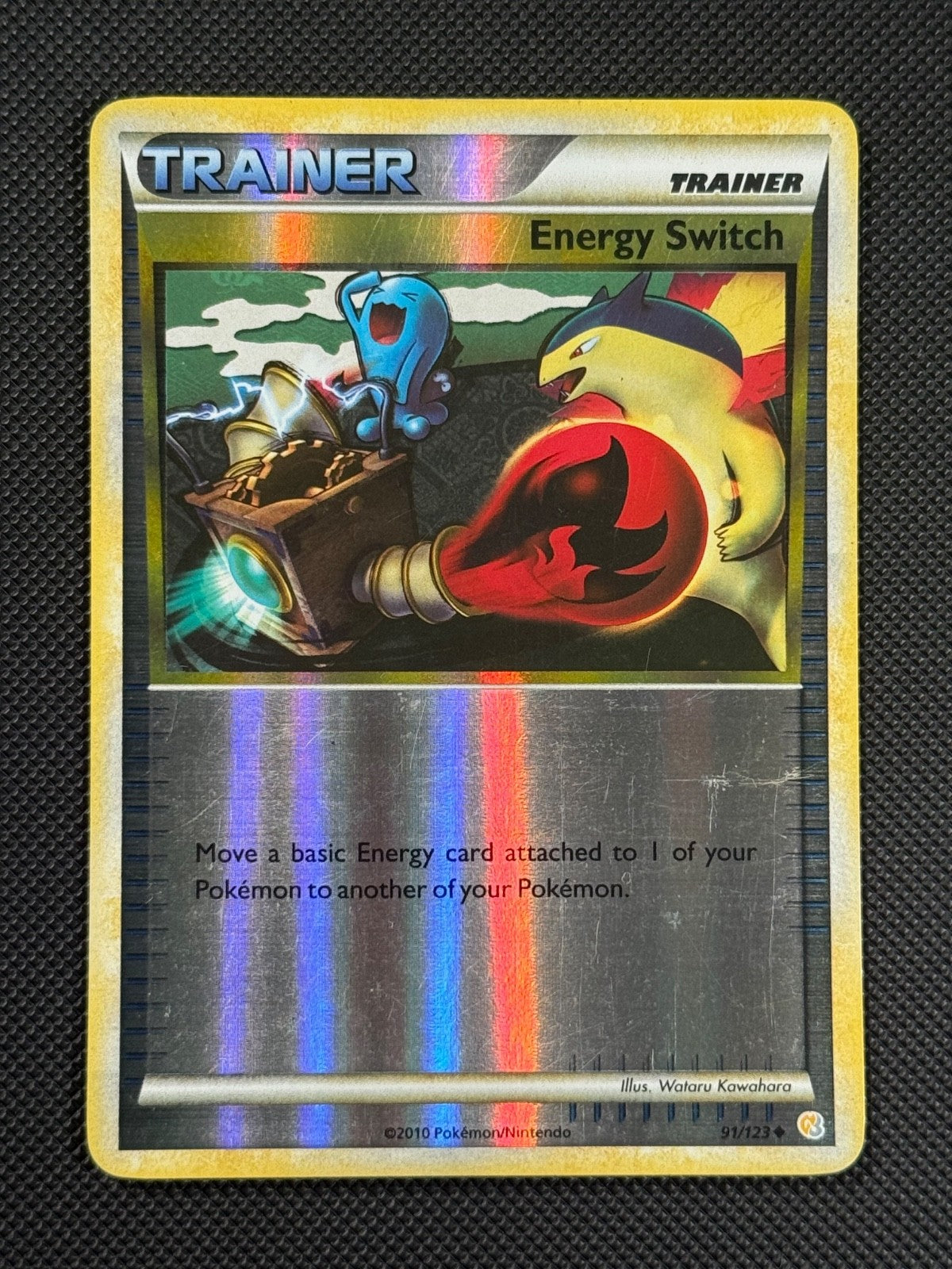 Energy Switch 91/123 REVERSE HOLO Pokémon Card HGSS Base Uncommon Trainer0