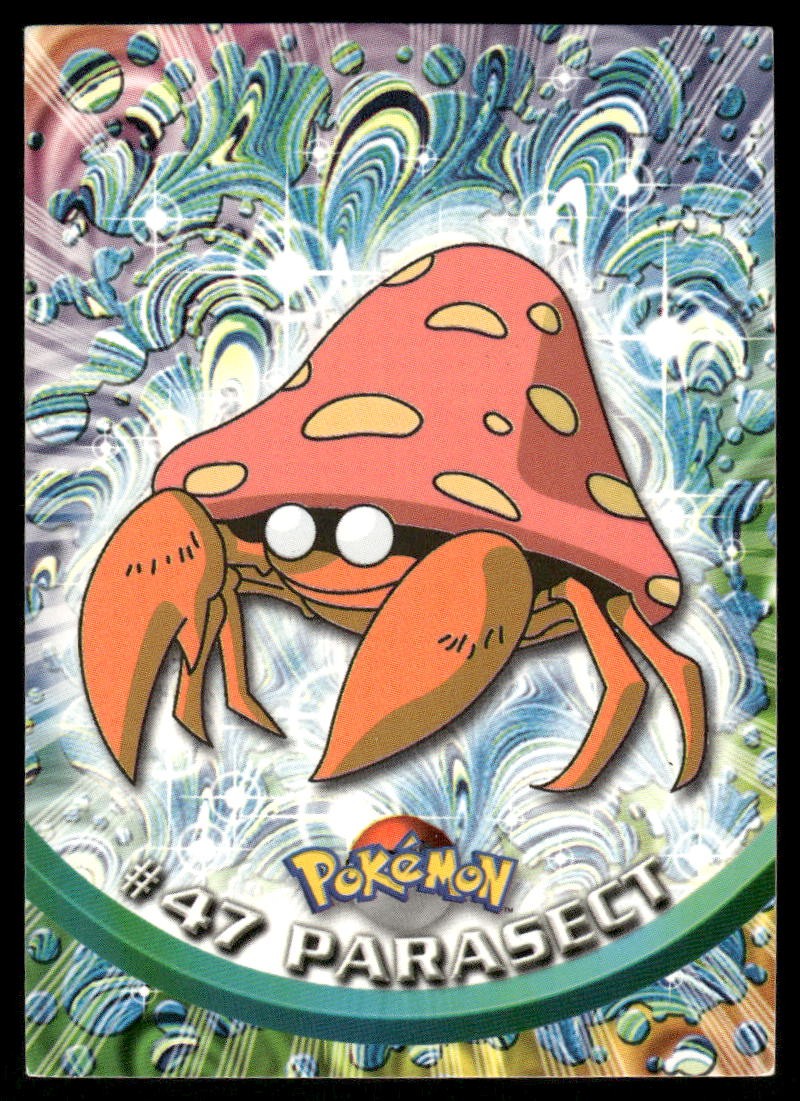 Pokemon Cards Parasect #47 Topps Trading Cards Series 1 NM *30