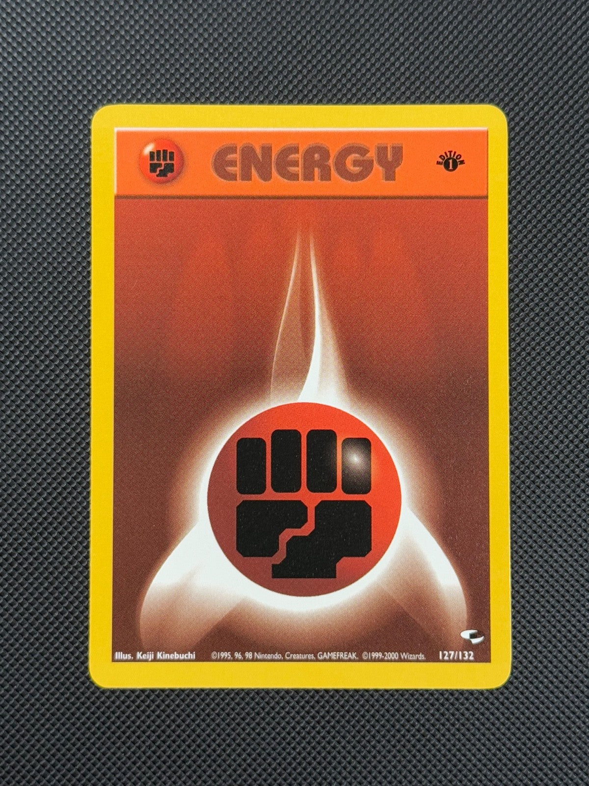 Pokémon Cards Fighting Energy 127/132 1ST EDITION Gym Heroes WOTC Energy1