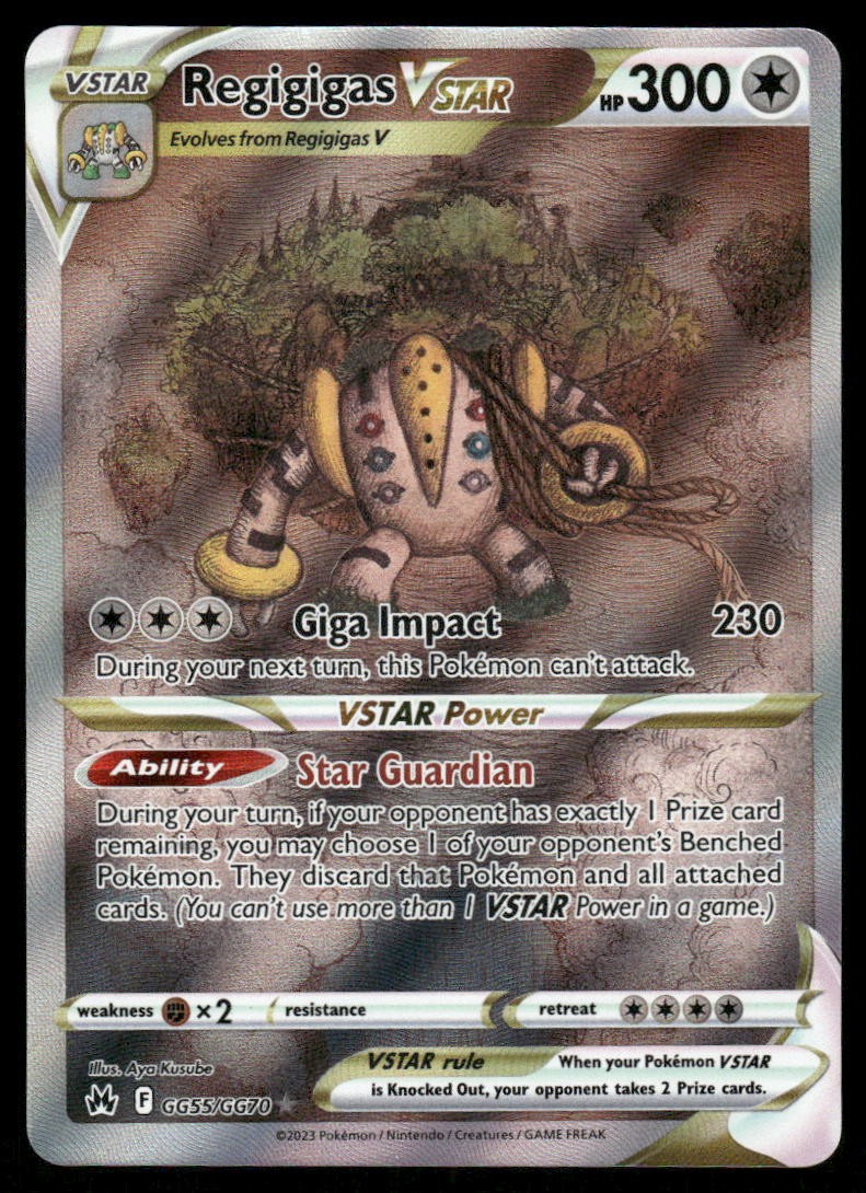 Pokemon Cards Regigigas VSTAR GG55/GG70 Crown Zenith Galarian Gallery Holo NM *20