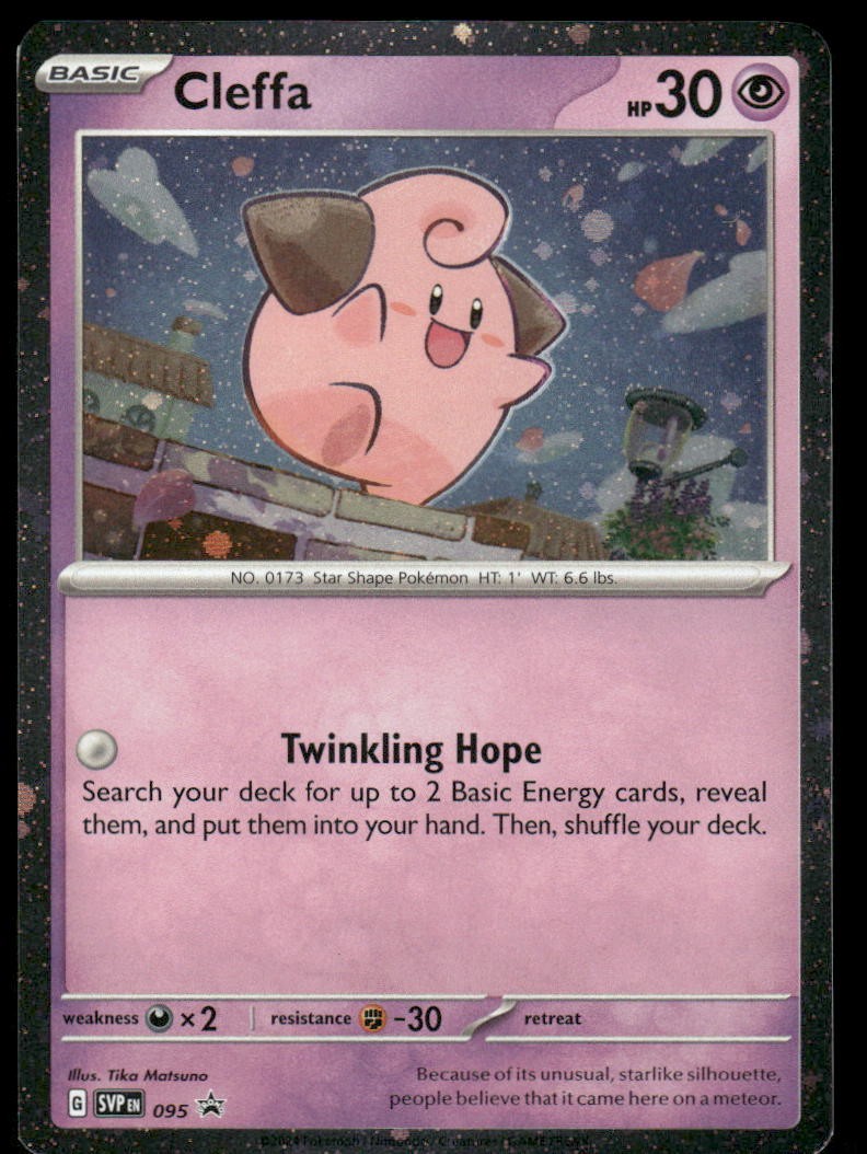 Pokemon Cards Cleffa 095 Scarlet & Violet Promo NM0
