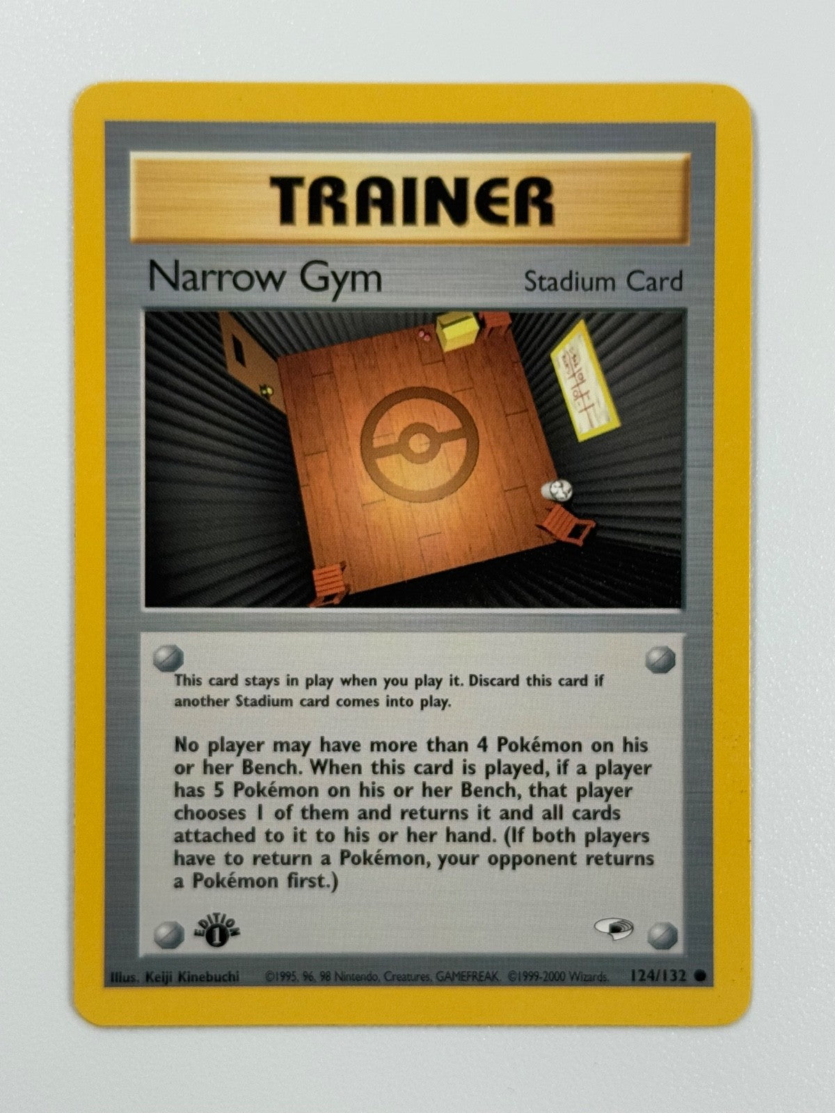 Pokémon Cards Narrow Gym 124/132 1ST EDITION Gym Heroes WOTC Common0