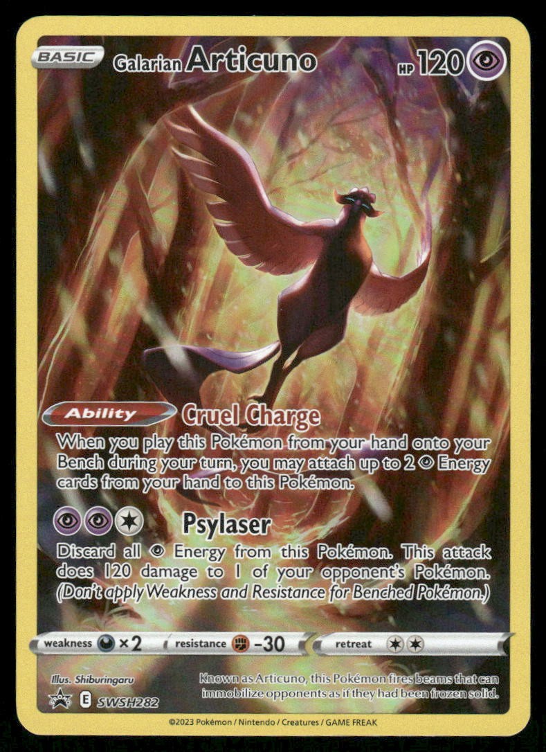 Pokemon Cards Galarian Articuno SWSH282 SWSH Black Star Promo NM *10