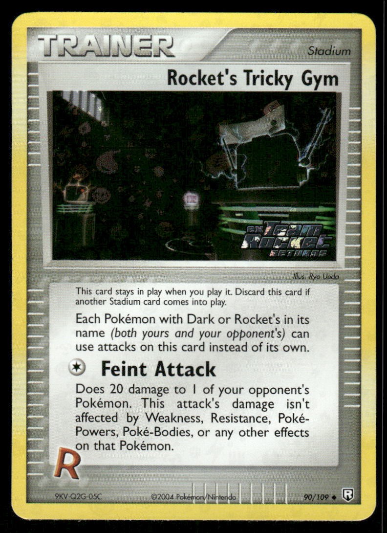 Pokemon Cards Rocket's Tricky Gym 90/109 Team Rocket Returns STAMPED Uncommon NM0