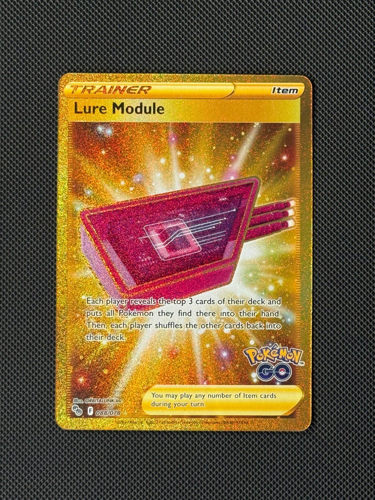 Lure Module 088/078 Secret Pokémon Card Pokémon GO Holo Trainer NM0