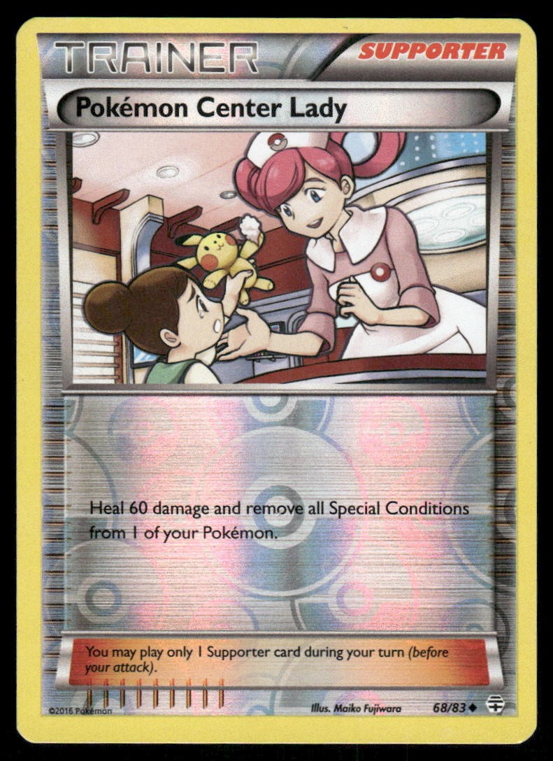 Pokemon Cards Pokemon Center Lady 68/83 Reverse Holo Generations NM0