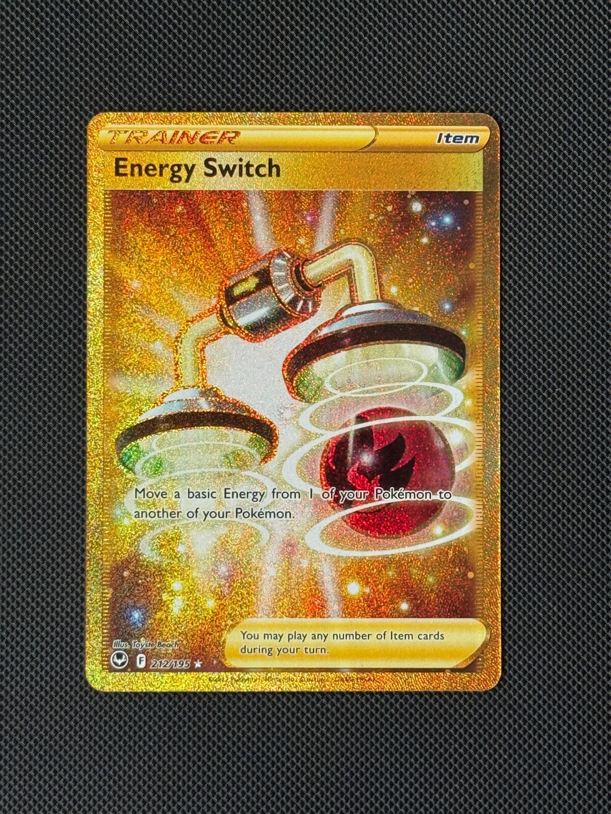 Energy Switch 212/195 Secret Pokémon Card Swsh12: Silver Tempest Holo NM0
