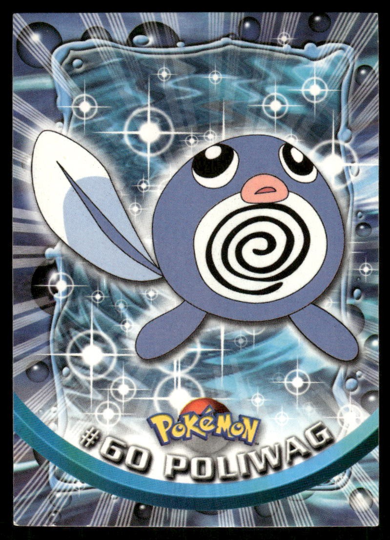 Pokemon Cards Poliwag #60 Topps Trading Cards Series 1 NM *20
