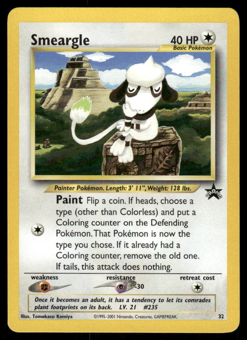 Pokemon Cards Smeargle 32 Wizards Black Star Promos WOTC Promo NM *20