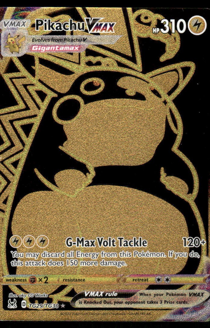 Pokemon Cards Pikachu VMAX TG29/TG30 Lost Origin Trainer Gallery Secret Rare NM0