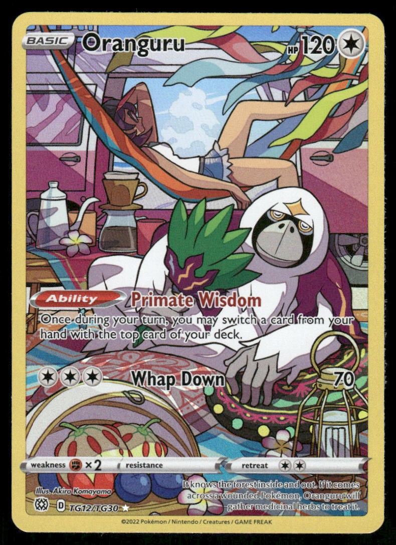 Pokemon Cards Oranguru TG12/TG30 Brilliant Stars Trainer Gallery Holo NM0