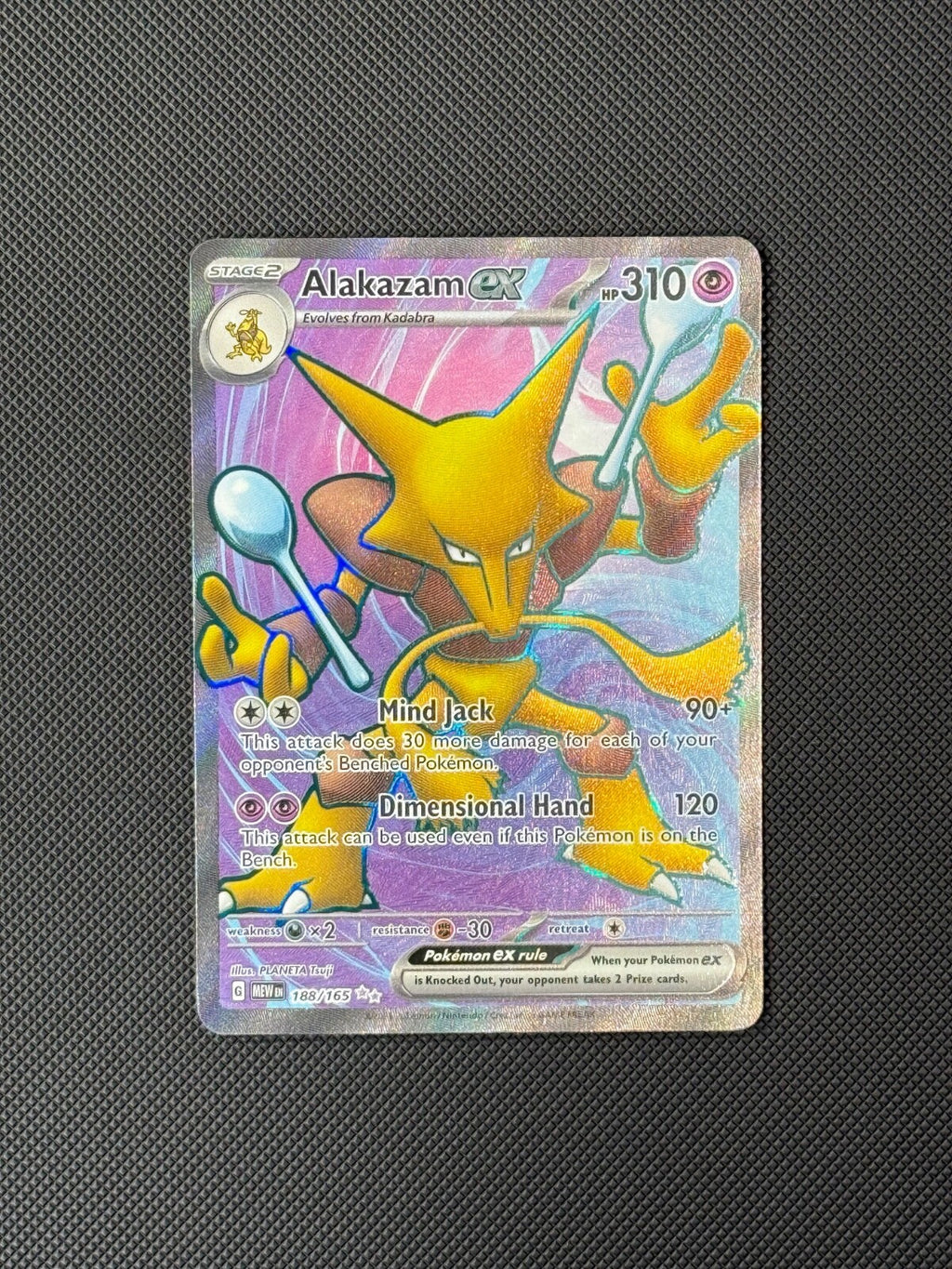 Alakazam ex 188/165 FA Pokémon Card Scarlet & Violet 151 Holo NM0