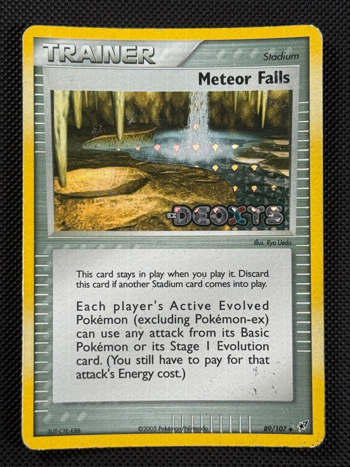 Meteor Falls 89/107 STAMPED Pokémon Card EX Deoxys Reverse Holo Uncommon0