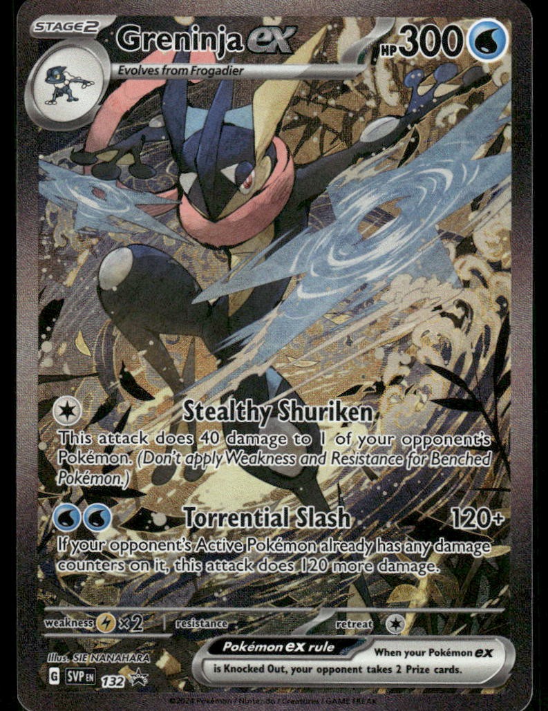 Pokemon Cards Greninja ex SVP 132 Scarlet & Violet Promo LP *10