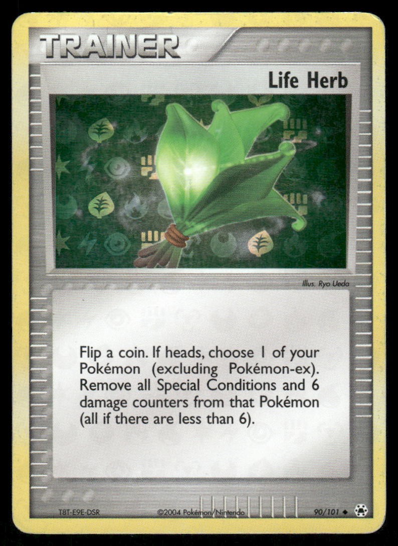 Pokemon Cards Life Herb 90/101 Hidden Legends Uncommon LP0