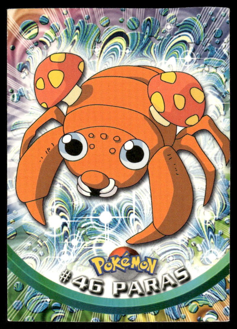 Pokemon Cards Paras #46 Topps Trading Cards Series 1 LP *20