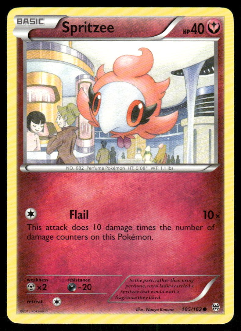 Pokemon Cards Spritzee 105/162 BREAKthrough XY Common NM0